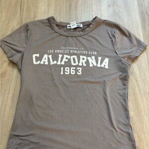 Charlotte Russe Brown California 1963 Tee